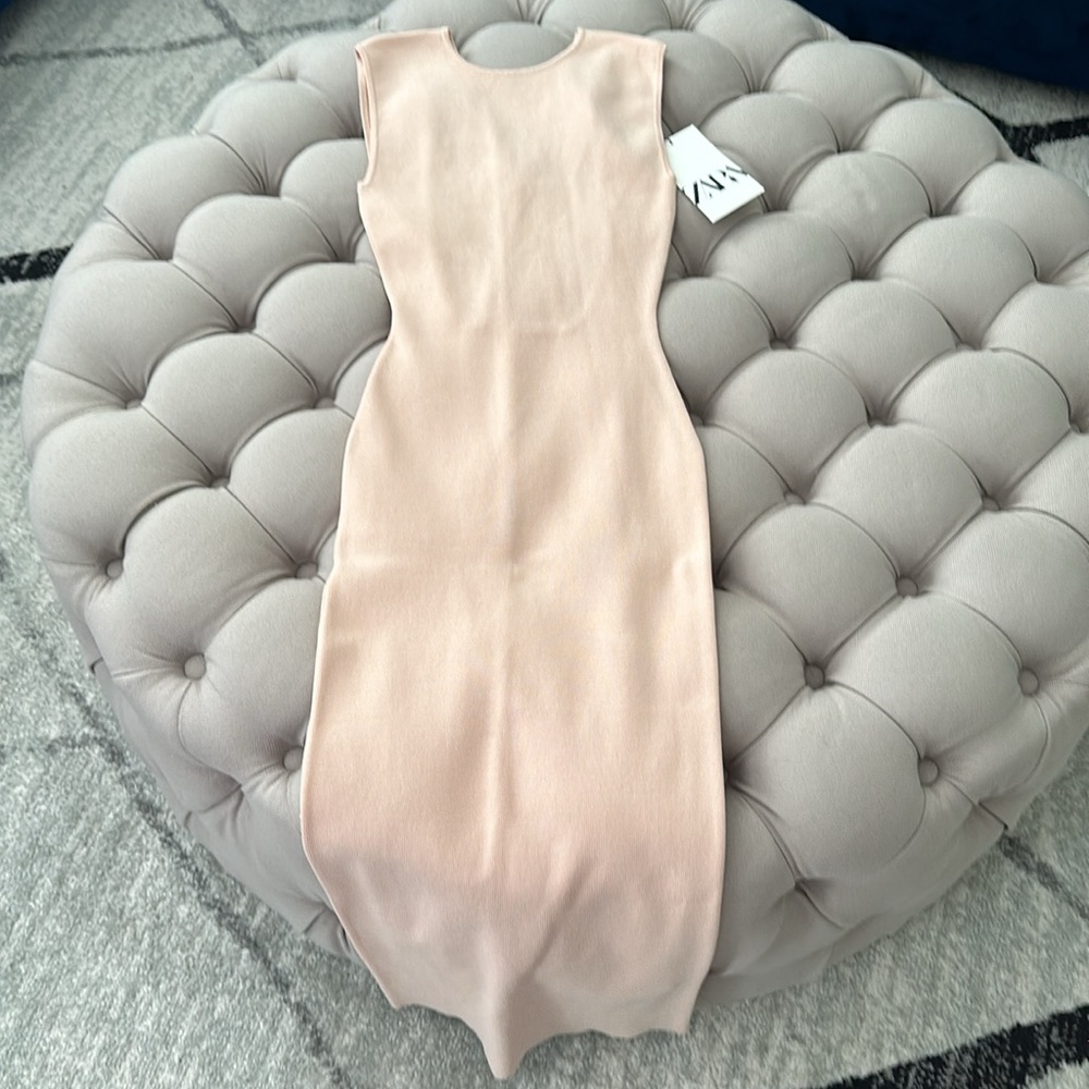 Zara Women's Pink Sleeveless Dress - Picture 3 of 5